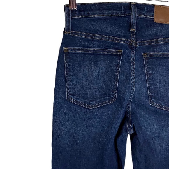 Madewell 10" High Rise Skinny Medium Blue Wash Stretch Whiskers Jeans Denim 24 - Picture 10 of 16